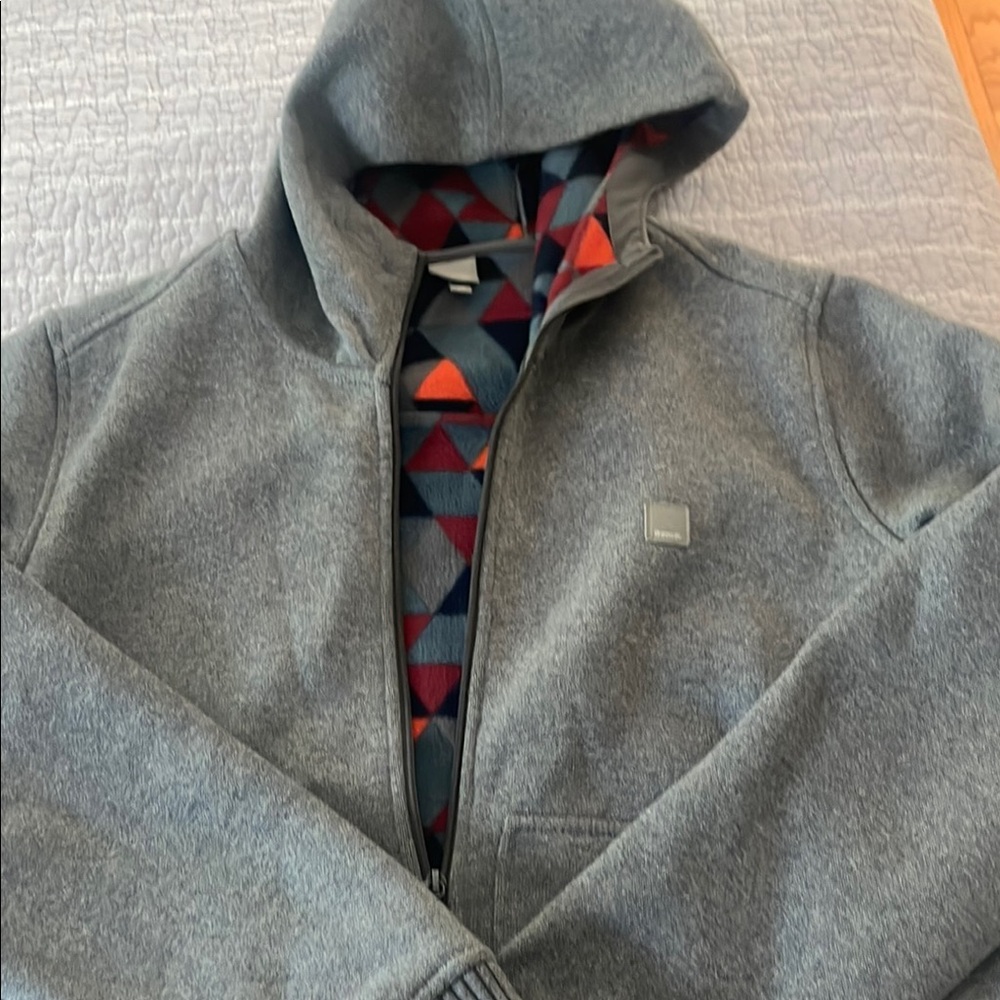 Gray Hooded Men's Sweater